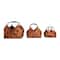 Hello Honey® Brown Woven Seagrass Baskets with Leather Handles Set